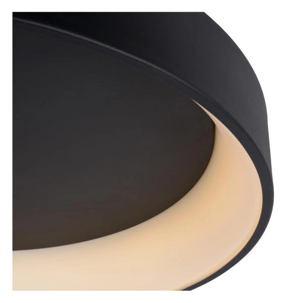 Lucide TALOWE LED - Flush ceiling light - Ø 30 cm - LED Dim. - 1x20W 3000K - Black - detail 1